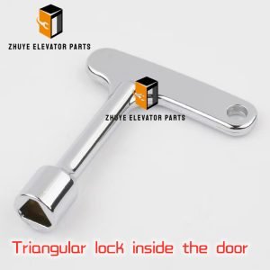 Triangular lock inside the door