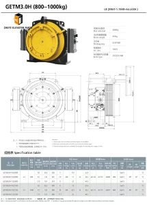 XIZI Elevator Gearless Traction Machine