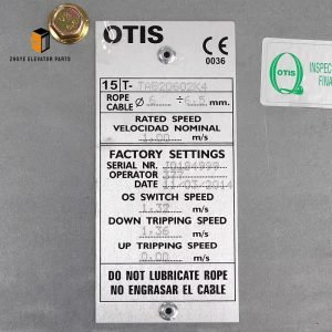Otis Elevator Speed Limiter