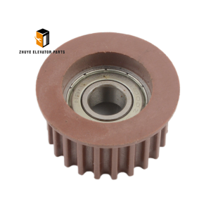 KONE elevator door machine belt pulley