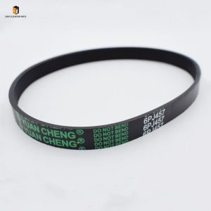 Elevator door machine belt