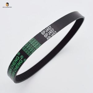 Elevator door machine belt