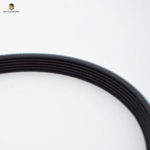 Elevator door machine belt