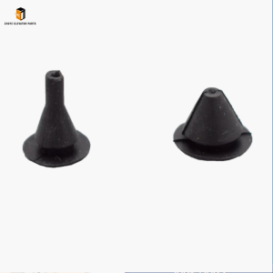 Elevator lot hall door anti-collision nail