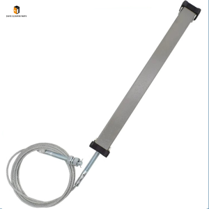 Mitsubishi elevator floor hall door forced door closing device wire rope heavy hammer
