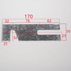 Elevator guide rail bracket gasket