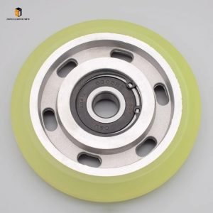 Elevator rolling guide shoe