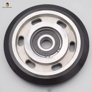 Elevator rolling guide shoe