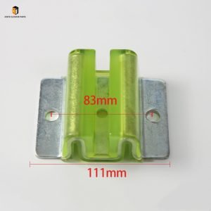 Elevator counterweight guide shoes