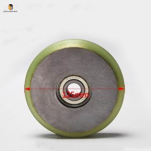 Elevator guide shoe roller