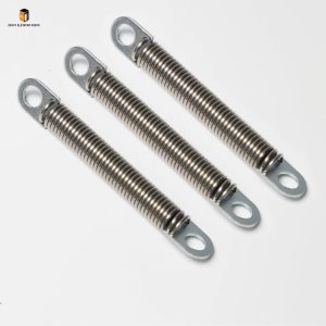 Elevator door knife spring