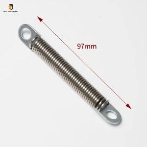 Elevator door knife spring