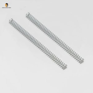 Elevator door knife spring
