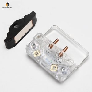 Elevator door lock contact