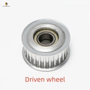 Elevator door operator pulley