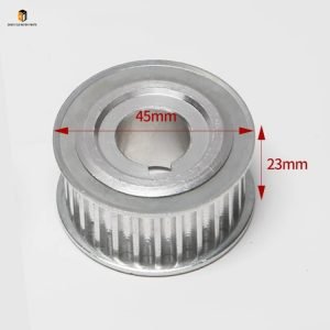 Elevator door operator pulley