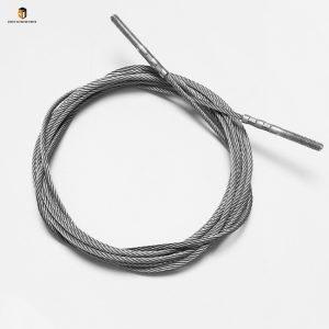 Elevator door operator wire rope