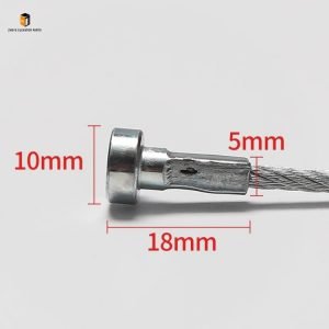 Elevator door operator wire rope