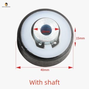 Elevator door with shaft and door ball