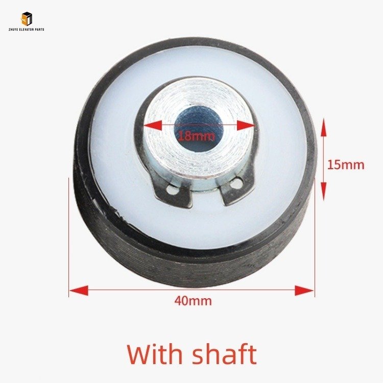 Elevator door with shaft and door ball Elevator door with shaft and door ball