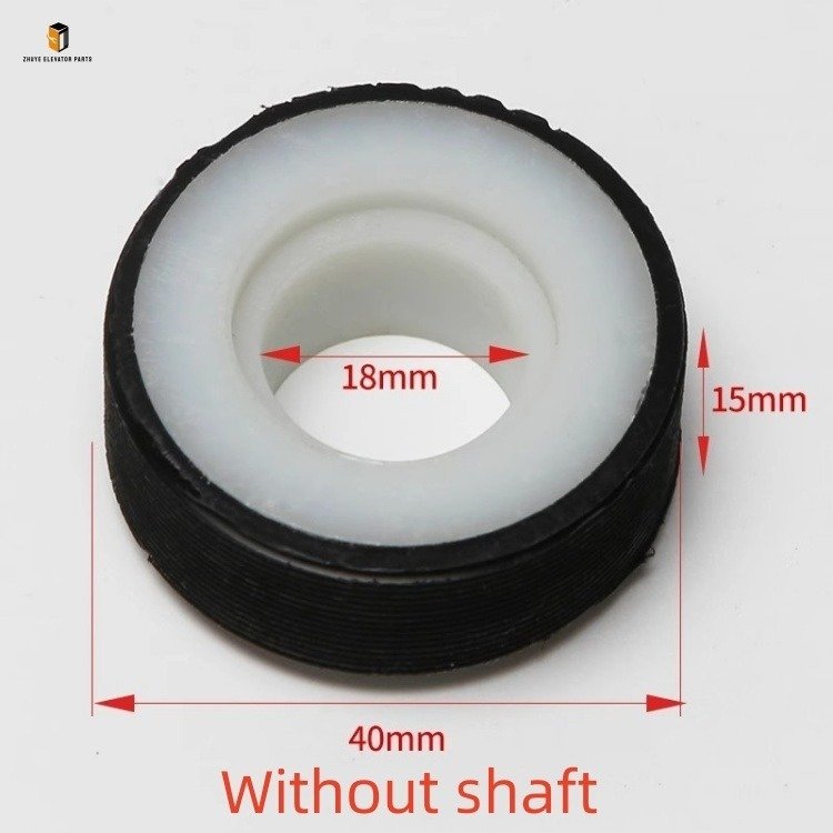 Elevator door with shaft and door ball Elevator door with shaft and door ball