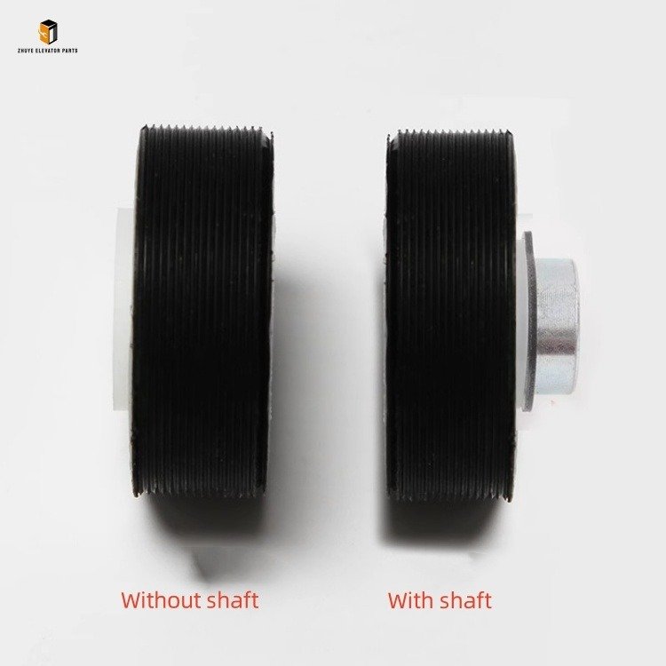 Elevator door with shaft and door ball Elevator door with shaft and door ball