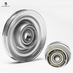 Elevator wire rope wheel