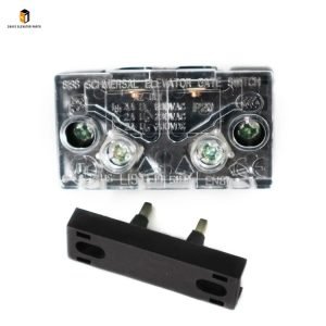 Elevator door lock contact