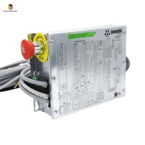 Elevator door operator emergency stop box