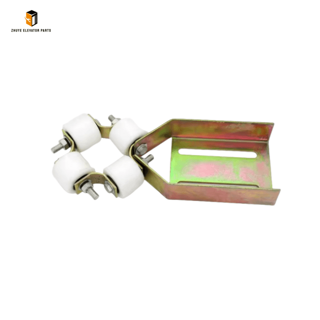 Elevator guide wheel device Elevator guide wheel device