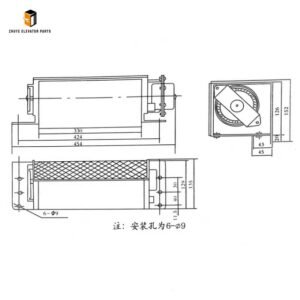 Elevator Car Ceiling Fan