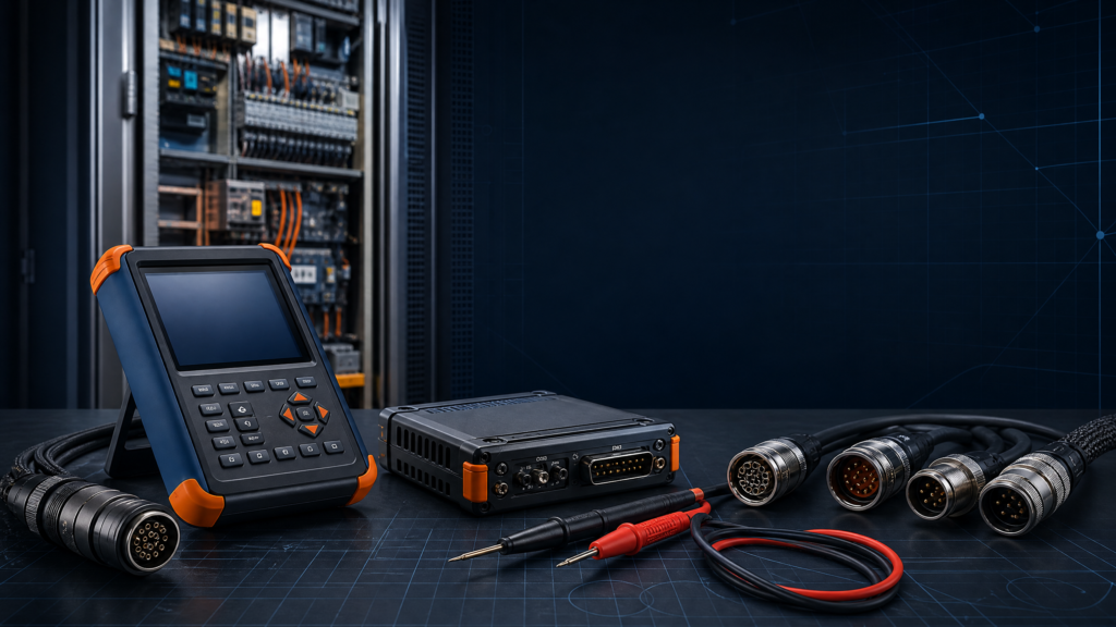 Elevator testing tools for controller diagnostics and compatible lift service checks